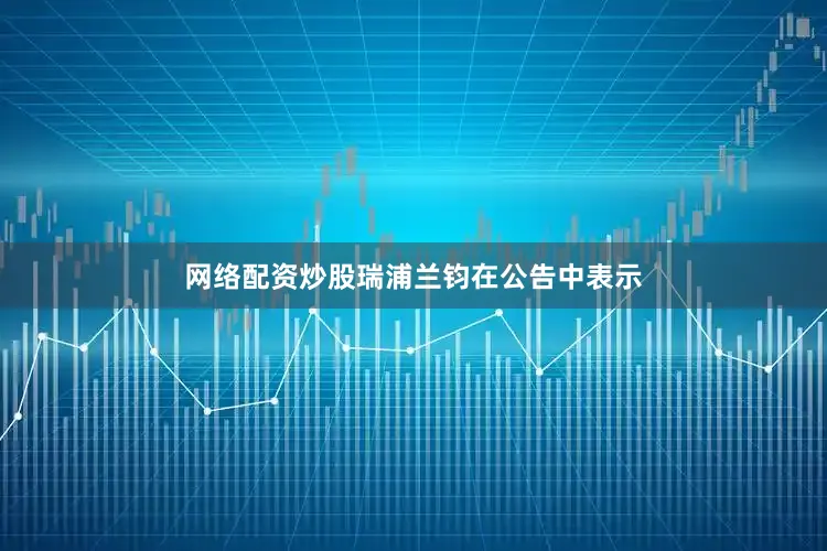 网络配资炒股瑞浦兰钧在公告中表示